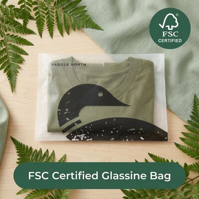 Sac en verre recouvreable Eco-friendly Recyclable biodégradable pour les vêtements certifiés Emballage auto-collant Sac de vêtements