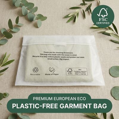 Enveloppe en verre biodégradable écologique pour les vêtements Emballage de vêtements durable Sacoche de vêtements pour les produits recyclables certifiés
